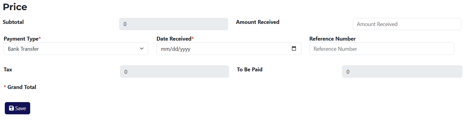 Calculations Section