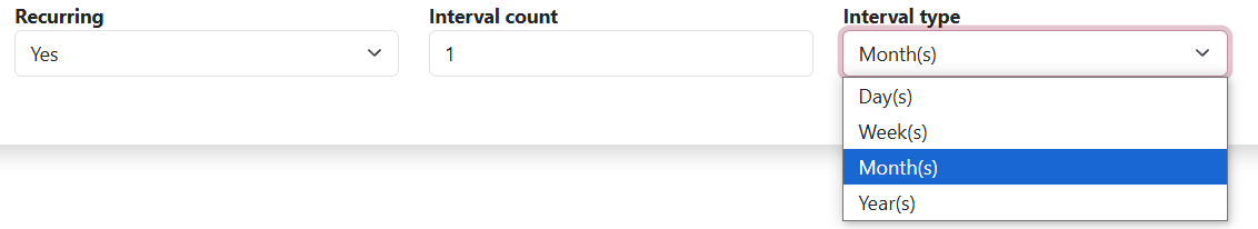 Add Invoice Page isRepeatable
