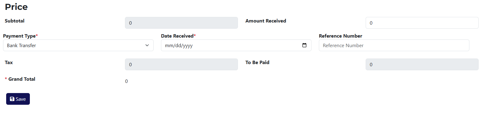 Calculations Section